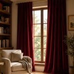 Dark Red Velvet Curtains | Custom Window Drapes | Luxury Room Curtains | Extra Long Panels | Bedroom Living Room Decor - Image 2