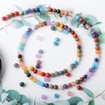 600PCS 4mm Natural Gemstone Beads Kit | Mixed Stone Spacer Beads with Thread & Needles - Image 3