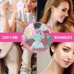 1587PCS Jewelry Making Kit with Crystal Beads, Pliers, Wire & Bracelet Supplies - Image 5