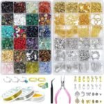1760PCS Jewelry Making Kit with Crystal Beads & Findings | DIY Bracelet and Earring Set