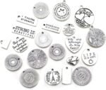 40PCS Inspirational Word Charms Pendants for DIY Necklace Bracelet Jewelry Making - Image 3