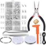 Jewelry Making Supplies Kit with Pliers, Findings & Beading Wire | Repair Tool Set