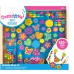 Wooden Bead Set with 220+ Beads | Kids Jewelry Making Kit for Ages 4+