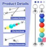 50PCS Blank Beadable Keychain Bars | Metal DIY Keychain Making Accessories - Image 4