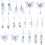 Butterfly Wing Earring Making Kit with Fairy Charms & Teardrop Beads | 10 Pairs DIY Set - Image 2
