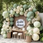 Dusty Green White Balloon Arch Kit | Double Stuffed Sage and Mint Balloons | Baby Shower, Bridal & Birthday Party Decor