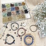 8mm Natural Stone Beads Jewelry Making Kit with Spacers for Bracelets Necklaces & Earrings - Image 4