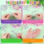 564PCS DIY Bead Keychain Kit with Letter Beads | Adjustable Key Chain Craft Set - Image 3