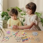296PCS DIY Heart Keychain Making Kit with Letter Beads | Bag Charm & Bracelet Craft Set - Image 4
