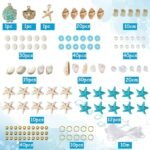280PCS Ocean Bracelet Making Kit with Starfish Turtle Shell Beads | DIY Jewelry Set - Image 3
