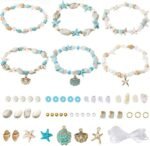 280PCS Ocean Bracelet Making Kit with Starfish Turtle Shell Beads | DIY Jewelry Set - Image 2