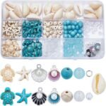 259PCS Turtle & Starfish Beads Kit | Ocean Shell Charms for Boho Jewelry Making - Image 2
