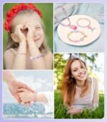 900PCS Mermaid Bracelet Making Kit with Ocean Pearl Shell & Butterfly Beads for Jewelry - Image 4