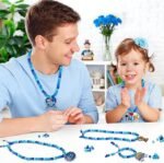 24 Set Father's Day Bead Necklace Craft Kit | DIY Wooden Pendant Jewelry Making Set - Image 5