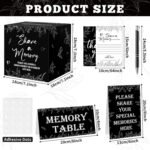 56 Pcs Share a Memory Box Set | Celebration of Life Funeral Memory Cards with Signature Pen & Table Centerpiece Decorations - Image 2