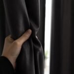 Black Velvet Blackout Curtains | Thick Light Blocking Drapes, Heat Insulation Panel - Image 4