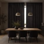 Black Velvet Blackout Curtains | Thick Light Blocking Drapes, Heat Insulation Panel - Image 3