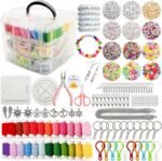 4655PCS Jewelry Making Kit with 24 Color Threads & Letter Beads | DIY Bracelet Necklace Set