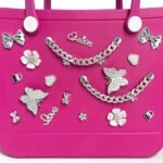 20PCS Pearl Butterfly Flower Bag Charms | Decorative Chain Accessories for Beach Tote Bags - Image 3