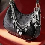 2PCS Vintage Punk Y2K Silver Bag Chain Charms for Handbags and Tote Bags - Image 5