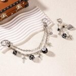 2PCS Vintage Punk Y2K Silver Bag Chain Charms for Handbags and Tote Bags - Image 2