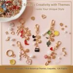 545PCS Keychain Making Kit with Bow Charms, Pearls & Chains | DIY Jewelry Craft Supplies - Image 3