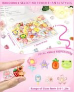 100PCS Kawaii Slime Charms | Assorted Resin Flatback Embellishments for Crafts - Image 2