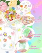 100PCS Kawaii Slime Charms | Assorted Resin Flatback Embellishments for Crafts - Image 3