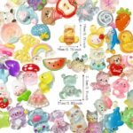 60PCS Resin Charms | Mixed Flat Back Embellishments for Crafts, Scrapbooking, DIY - Image 2