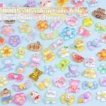 100PCS Resin Slime Charms: Flatback Kawaii Decoden Embellishments for DIY Crafts - Image 5