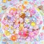 100PCS Resin Slime Charms: Flatback Kawaii Decoden Embellishments for DIY Crafts