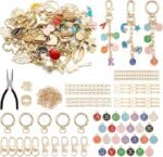 Lip Gloss Keychain Making Kit | DIY Bag Charm Craft Supplies with Charms, Chains - Image 2