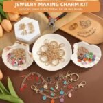 Lip Gloss Keychain Making Kit | DIY Bag Charm Craft Supplies with Charms, Chains - Image 5