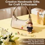DIY Lip Gloss Keychain Kit | A-Z Letter Charms, Purse Bag Accessories (Craft Kit) - Image 5
