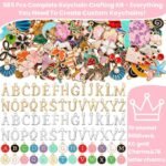 Lip Gloss Keychain Making Kit | 192 Enamel Charms, DIY Jewelry Craft Supplies - Image 6