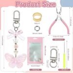 16PCS Lip Gloss Charms Keychain Kit | DIY Crafts, Purse Accessories, Teen Girls Bag Charms - Image 3
