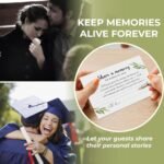 Share a Memory Cards with Box | 50 Guest Message Cards | Memory Keepsake Set | Wedding Graduation Birthday Party Guest Book - Image 4