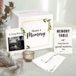 Share a Memory Cards with Box | 50 Guest Message Cards | Memory Keepsake Set | Wedding Graduation Birthday Party Guest Book