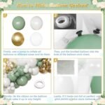 Sage Green Balloon Garland Kit | 114 Matte Green Balloons | DIY Balloon Arch Decorations | Boho Party Decor | Woodland Event Balloons - Image 7