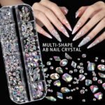 Nail Art Charms Gems Set, Rhinestones, Pearls, Brushes, Stands (4 Boxes) - Image 5