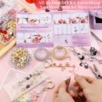 945PCS Bag Charm Kit DIY Beaded Lip Gloss Keychain Making Kit Gold Silver - Image 3