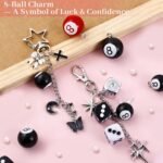 945PCS Bag Charm Kit DIY Beaded Lip Gloss Keychain Making Kit Gold Silver - Image 5