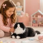 Realistic Black Cat Plush Toy | Interactive Stuffed Animal | Soft Cuddly Companion | Gift for Kids, Adults & Seniors | Lifelike Kitten Doll - Image 2