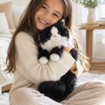 Realistic Black Cat Plush Toy | Interactive Stuffed Animal | Soft Cuddly Companion | Gift for Kids, Adults & Seniors | Lifelike Kitten Doll - Image 10