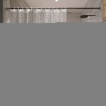 3D Cube Embossed Shower Curtain | Waterproof PEVA Liner with Magnetic Hem - Image 3