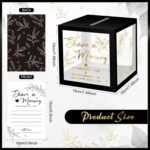 Share a Memory Cards with Box | 50 Guest Message Cards | Greenery Memory Keepsake Box | Wedding Graduation Party Guest Book Alternative - Image 3