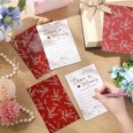Share a Memory Cards with Box | 50 Guest Message Cards | Greenery Keepsake Memory Box | Wedding Graduation Birthday Guest Book Alternative - Image 4