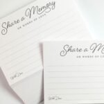 Share a Memory Cards | 50 Elegant Guest Message Cards | 4x6 Keepsake Note Cards | Wedding Graduation Anniversary Guest Book Alternative - Image 3