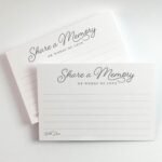 Share a Memory Cards | 50 Elegant Guest Message Cards | 4x6 Keepsake Note Cards | Wedding Graduation Anniversary Guest Book Alternative