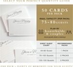 Share a Memory Cards | 50 Elegant Guest Message Cards | 4x6 Keepsake Note Cards | Wedding Graduation Anniversary Guest Book Alternative - Image 5